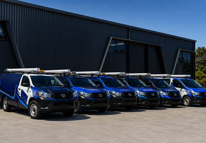 Fleet of Manly Blocked Drains plumbing vans