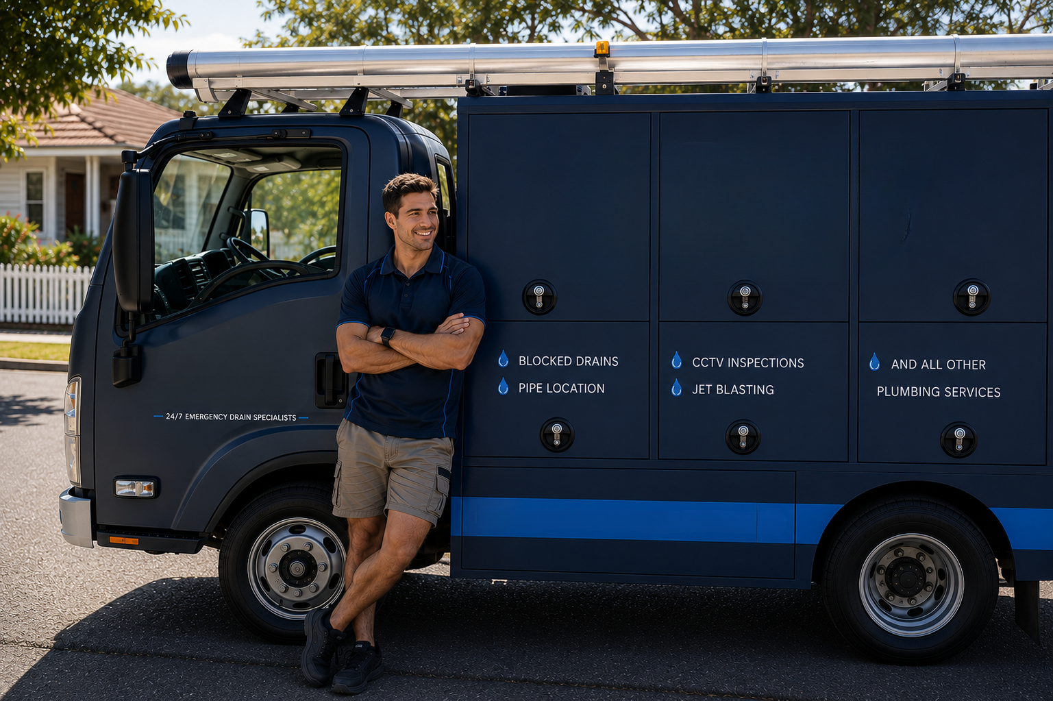 Plumber with Manly Blocked Drains van