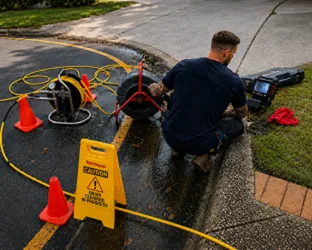 On-site drain inspection at a Manly property